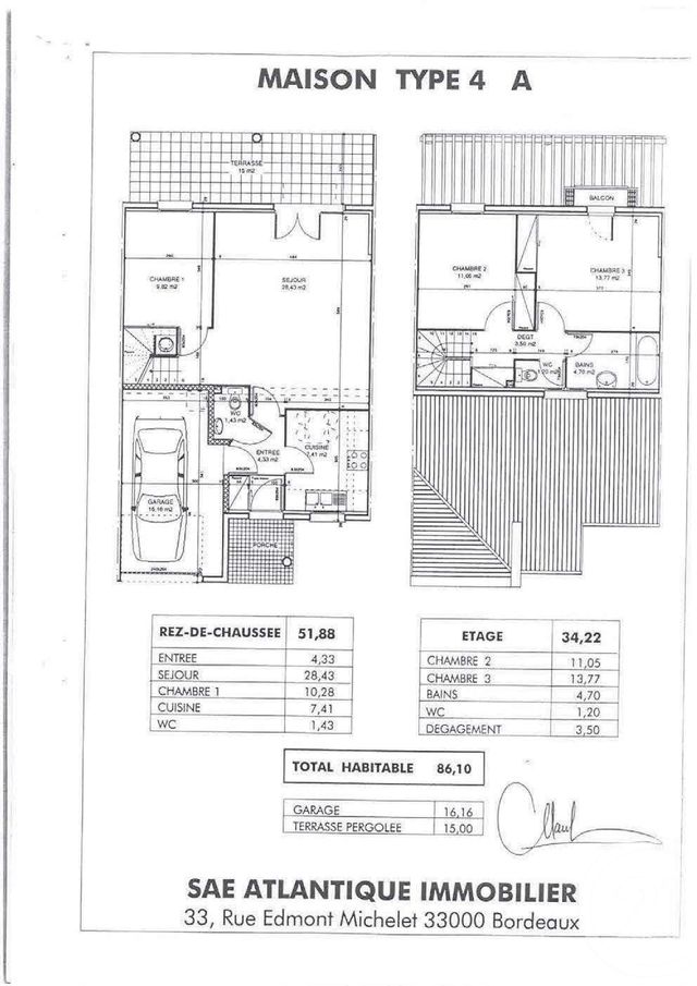 maison à vendre - 4 pièces - 86.1 m2 - CENON - 33 - AQUITAINE - Century 21 A.C.O. maison à vendre - 4 pièces - 86.1 m2 - CENON - 33 - AQUITAINE - Century 21 A.C.O.